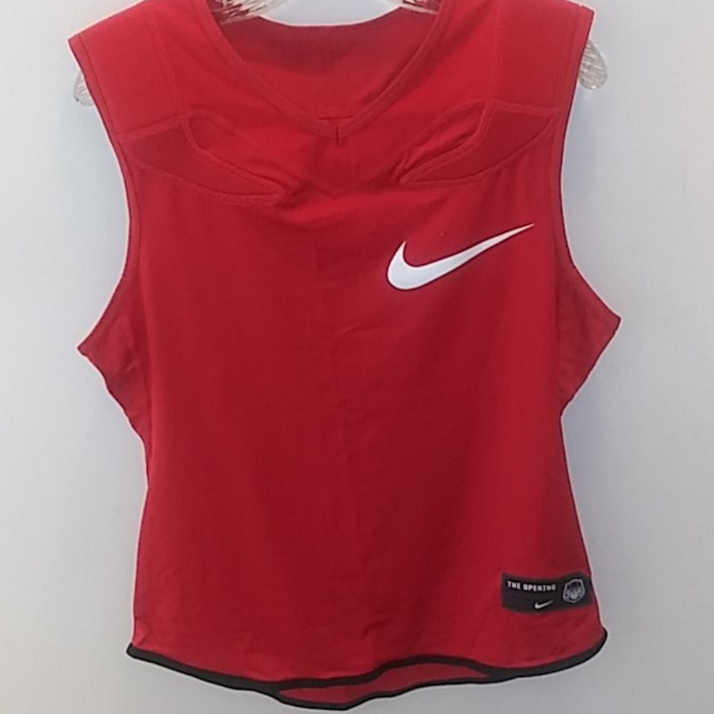 Nike Dri Fit Shirt With Shoulder Pads Size L